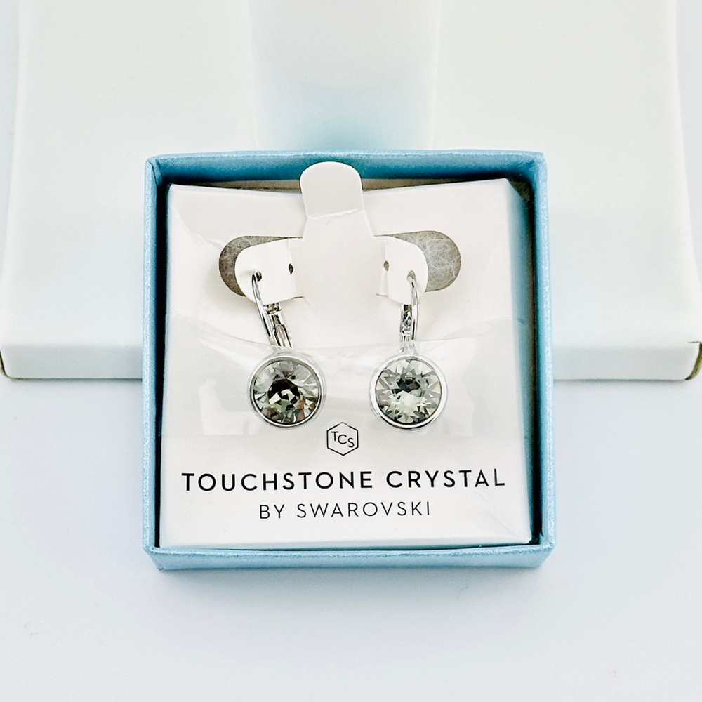BLISS EARRINGS, BLACK DIAMOND
Touchstone Crystal by Swarovski